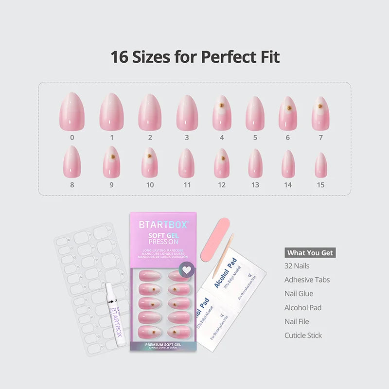 Orchard Burst Almond Nails - Soft Gel Press On