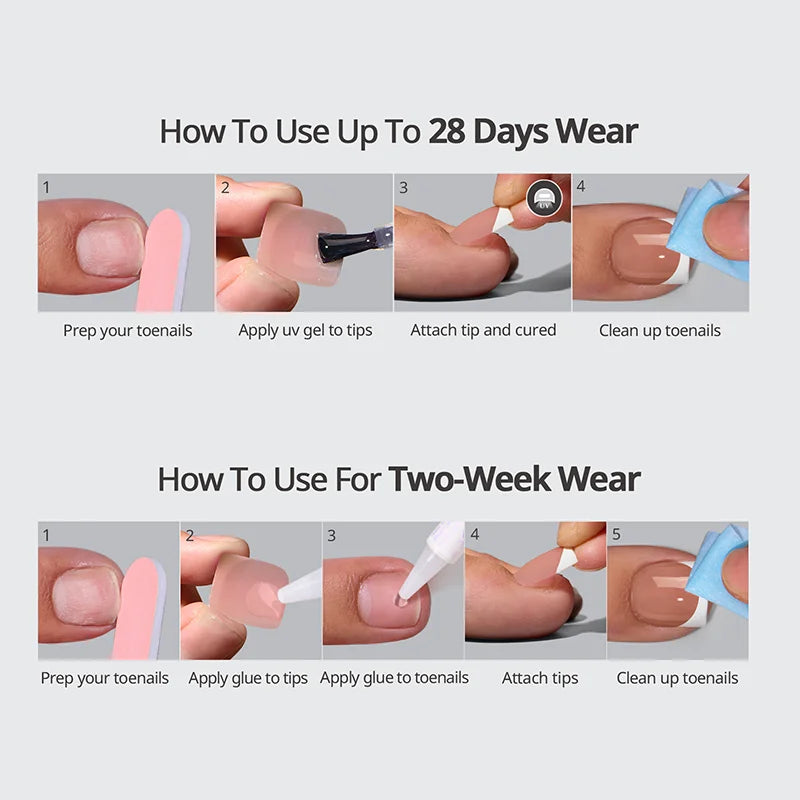 Date Night Square - XCOATPRESS Toe Nail