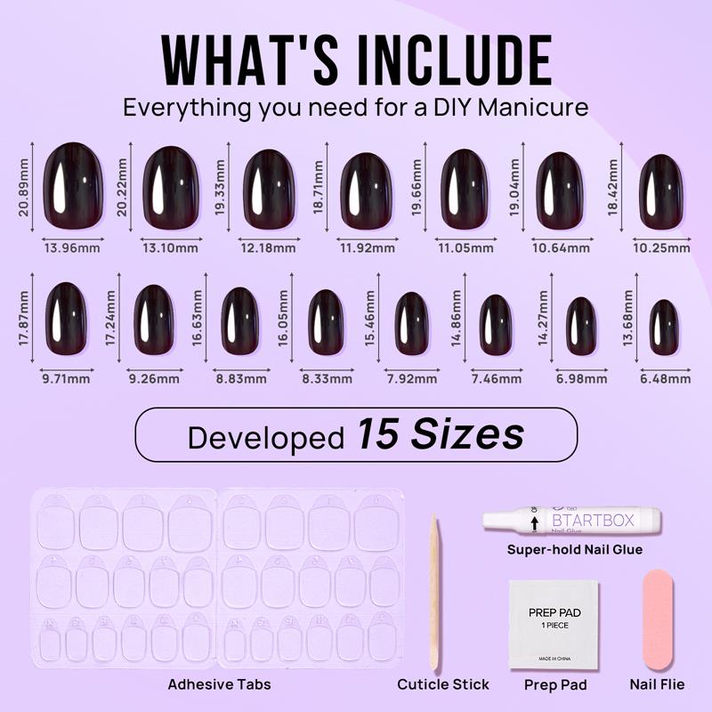 Magic Mirror Oval Nails - Soft Gel Press On