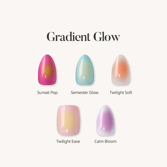 Gradient Glow Press On Nails