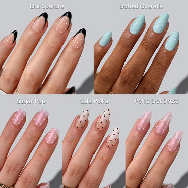Polka Dot Press On Nails