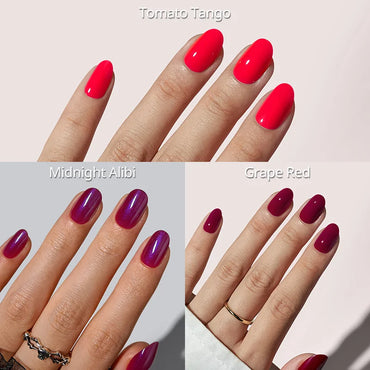 Sanguine Round Set Press On Nails