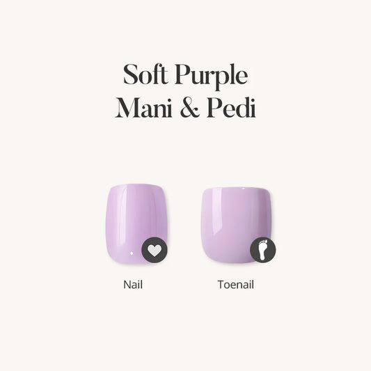 Soft Purple Mani & Pedi Press On Nails