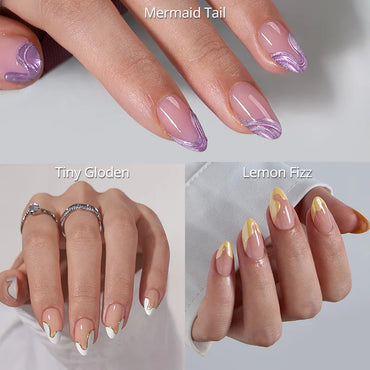 Swirl Art Press On Nails