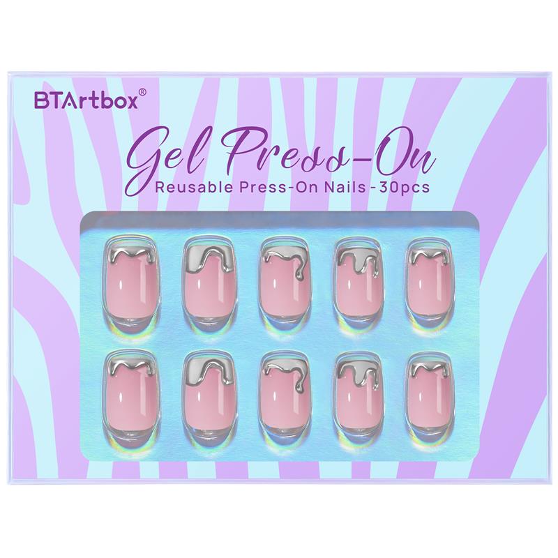 Snow Queen Square Nails - Press On Nails