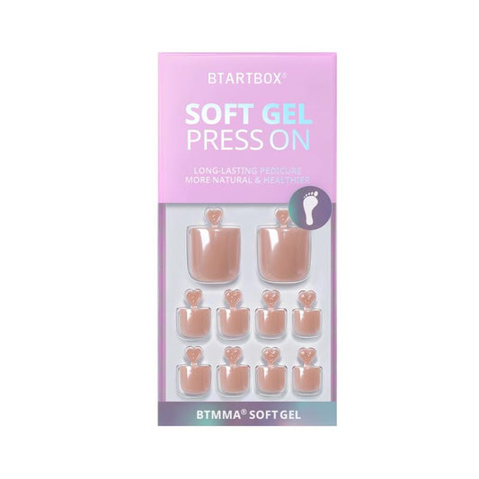 Silky Shine Square - Press On Toe Nail