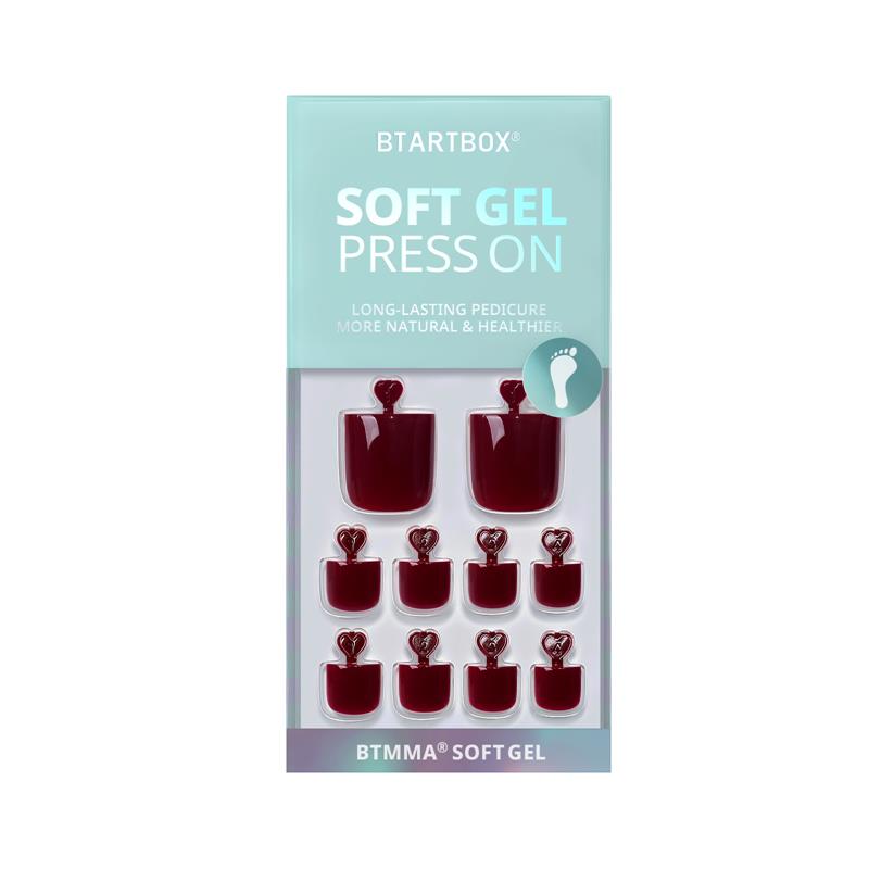 So Hot Square - Press On Toe Nail