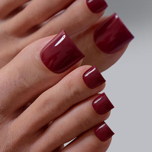 So Hot Square - Press On Toe Nail