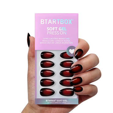 Vampire Kiss Almond Nails - Soft Gel Press On
