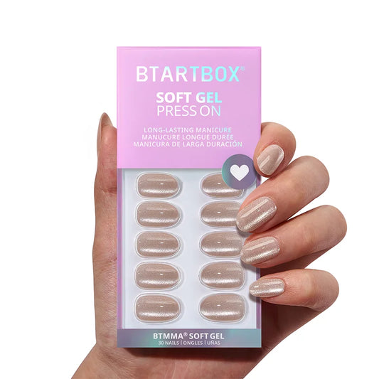 Bubbly Duo Oval Nails - Soft Gel Press On