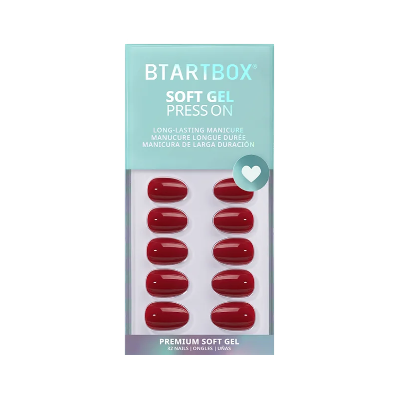 Red Obsession Extra Short Oval Nails