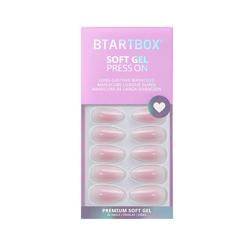 Love Blush Medium Almond Nails