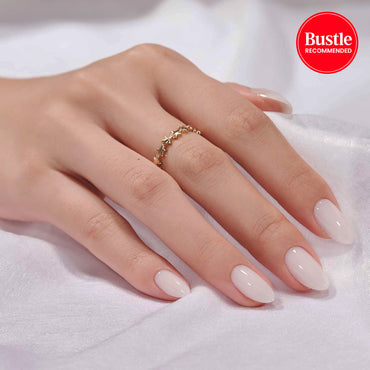 Cream Puff Almond Nails - Press On Nails