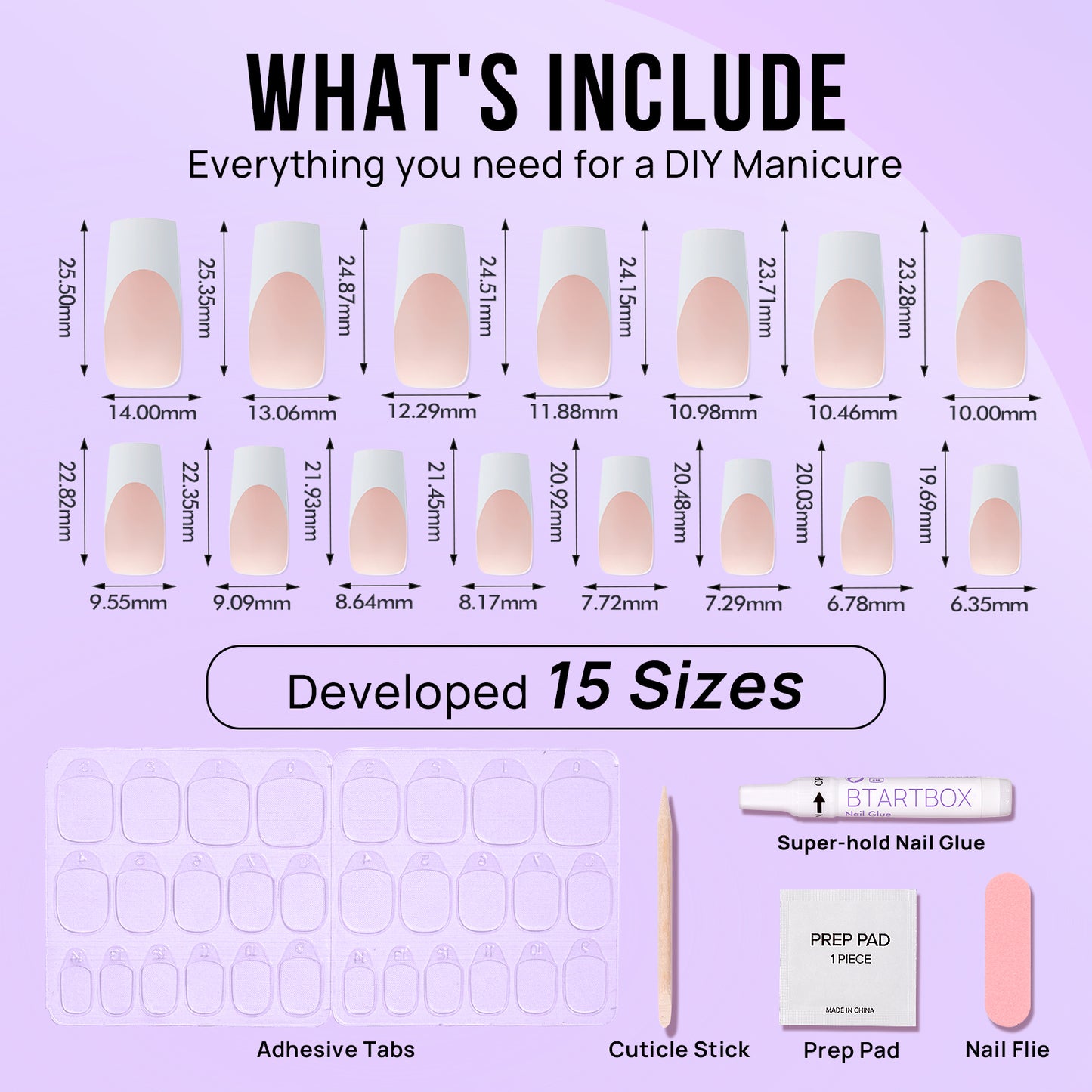 Nude Long Square Nails - Press On Nails