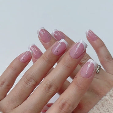 Starlit Sparkle Square Nails - XCOATPRESS