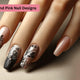 Black and Pink Nail Designs