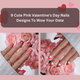 Cute Pink Valentine's Day Nails