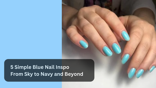 blue nail inspo