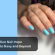 blue nail inspo