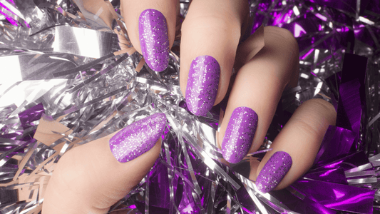 dark purple nail designs