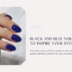 Black and Blue Nail Designs
