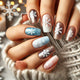 snowflake nails