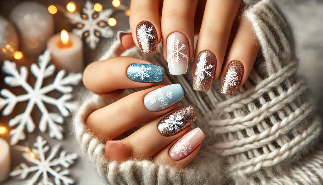 snowflake nails