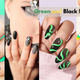 12 Green and Black Nail Designs