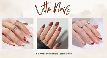 latte nails - press-on nails from Btartbox