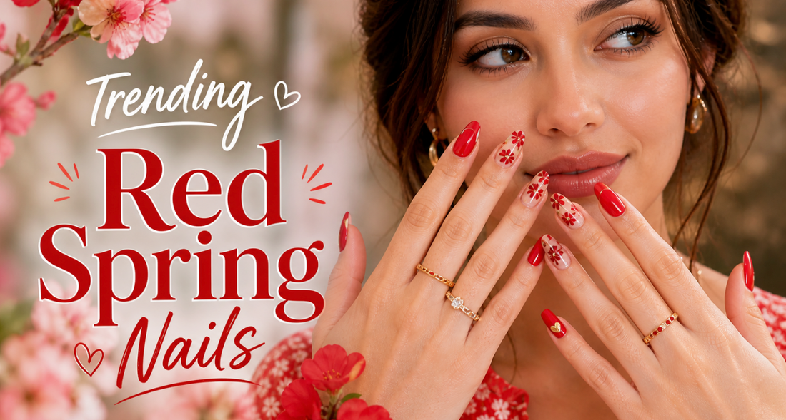 Red Spring Nails