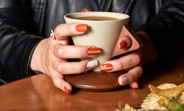 Best Orange French Tip Nails - BTArtbox