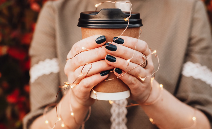 Best Cute Black French Tip Nails - BTArtbox