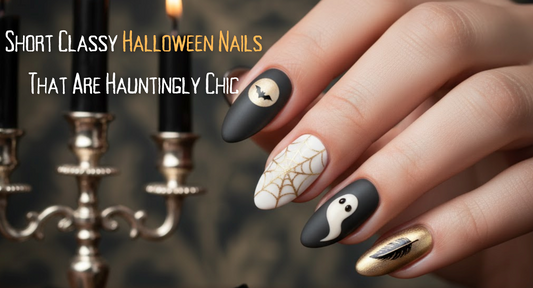 Short Classy Halloween Nails That Are Hauntingly Chic