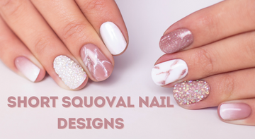 short squoval nails designs