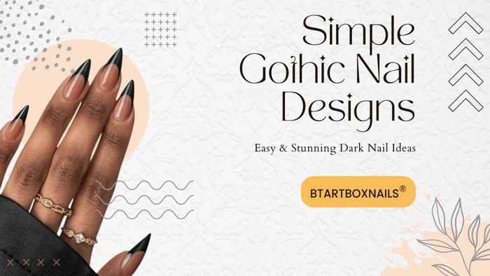Simple Gothic Nail Designs
