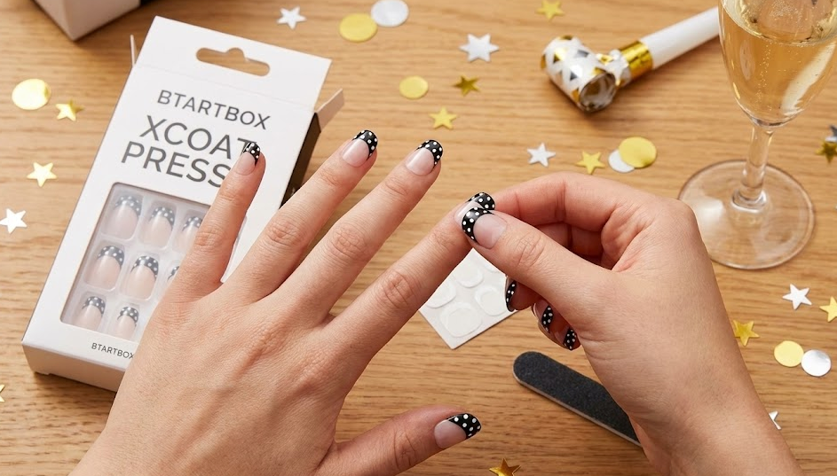 Simple New Year Themed Nail Hacks