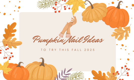 Halloween pumpkin nails