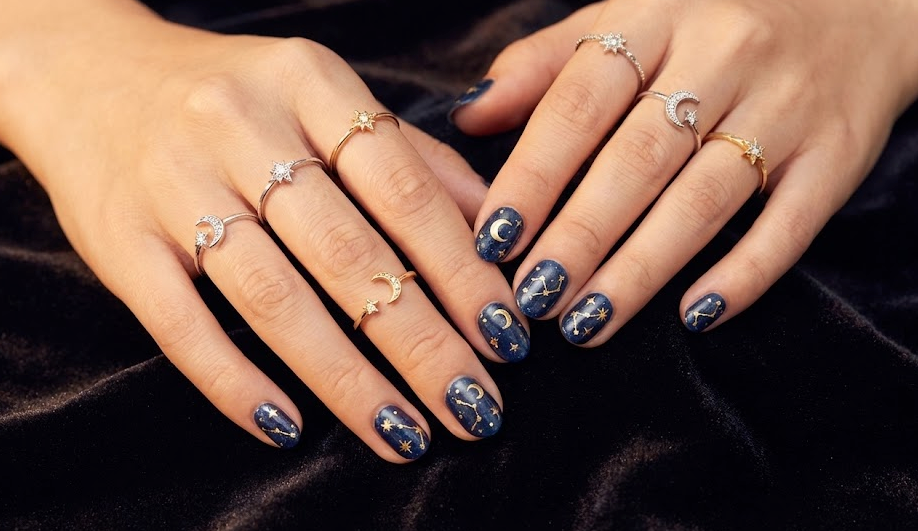 The 9 Minimalist Celestial Nail Designs You Should Try