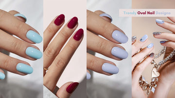 Trendy Oval Nail Designs