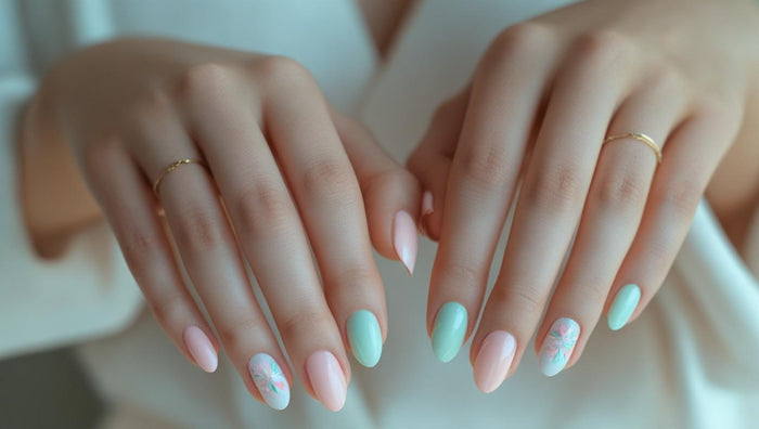 Pastel Classy Spring Nail Idea