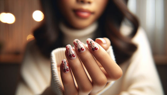 cherry nails design
