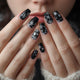 Black Christmas Nail Designs