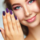 glitter purple nail designs