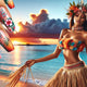 hawaiian nail designs