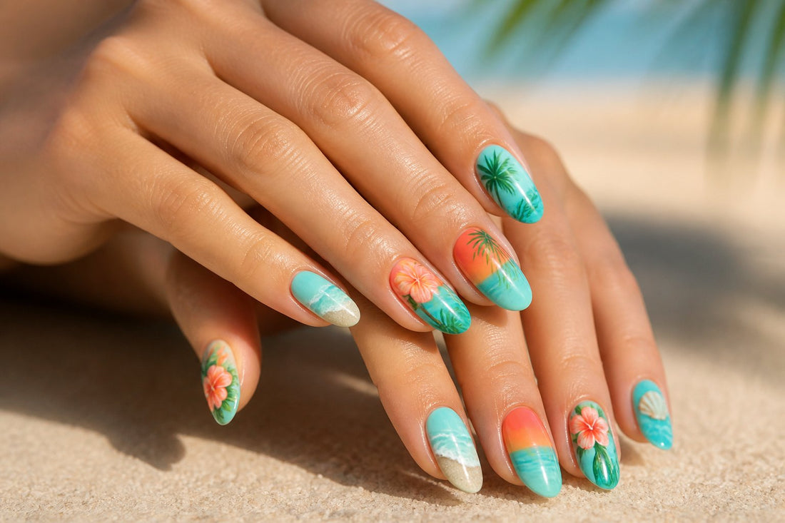 Island Inspired Nails Made for Your Getaway