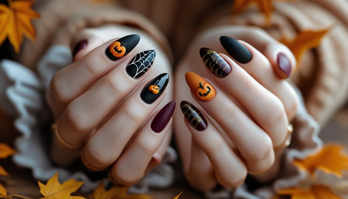 halloween fall nails