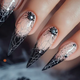 elegant halloween nails