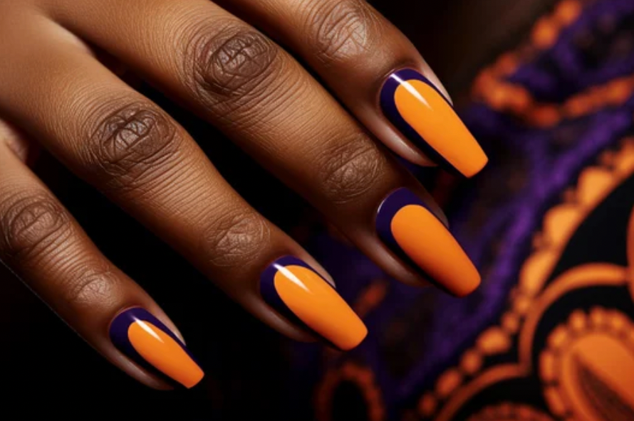 subtle halloween nails