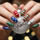 christmas lights nail designs