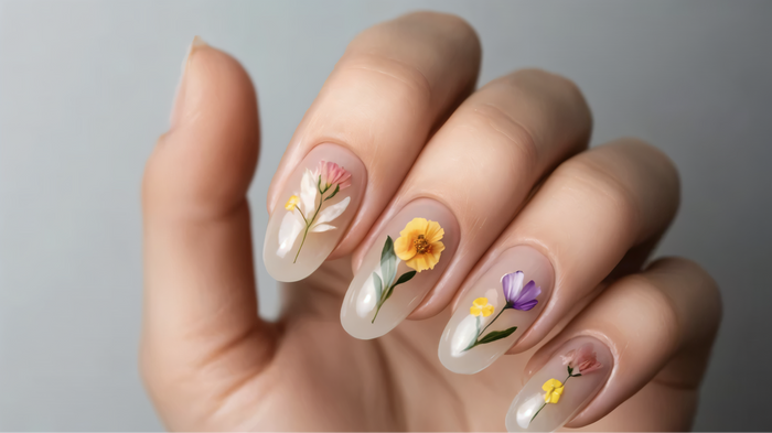 floral nail ideas